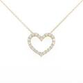【リメイク】K18YG ハート ダイヤモンドネックレス