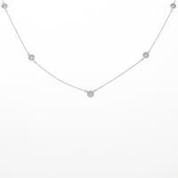 K18WG ダイヤモンドネックレス