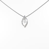 K18WG ダイヤモンドネックレス