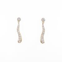 K18YG ダイヤモンドピアス