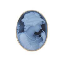 K18YG メノウカメオブローチ