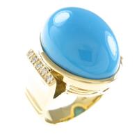 K18YG トルコイシリング