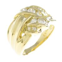 K18YG ダイヤモンドリング