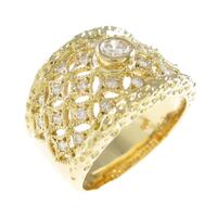 K18YG ダイヤモンドリング