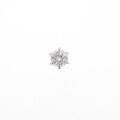 【リメイク】プラチナダイヤモンドピアス 片耳 0．354ct・E・I1・GOOD