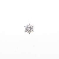【リメイク】プラチナダイヤモンドピアス 片耳 0．354ct・E・I1・GOOD