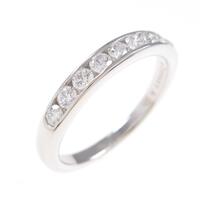 ティファニー ハーフサークル チャネルセッティング リング