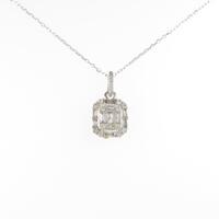 K18WG ダイヤモンドネックレス