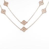 ヴァンクリーフ＆アーペル スウィート アルハンブラ 16モチーフ ネックレス