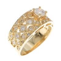 750YG ダイヤモンドリング