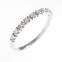 K10WG ハーフエタニティ ダイヤモンドリング