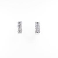 K14WG ダイヤモンドピアス