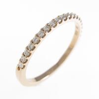 K18PG ハーフエタニティ ダイヤモンドリング