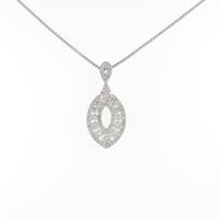 K18WG ダイヤモンドネックレス