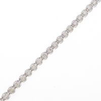 K18WG ダイヤモンドブレスレット