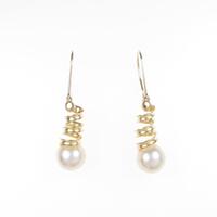 K18YG アコヤパールピアス