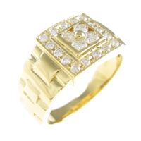 K18YG ダイヤモンドリング