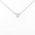 【リメイク】プラチナダイヤモンドネックレス 0．516ct・F・VS1・ハートシェイプ