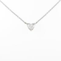 【リメイク】プラチナダイヤモンドネックレス 0．516ct・F・VS1・ハートシェイプ