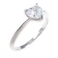 【リメイク】プラチナダイヤモンドリング 0．462ct・E・VS1・ハートシェイプ