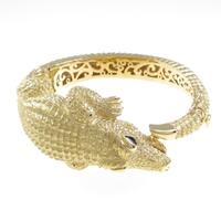 K18YG クロコダイル サファイヤバングル