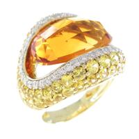 K18YG／K18WG シトリンリング