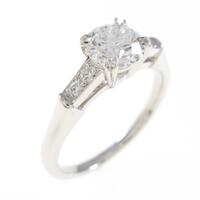 ハリーウィンストン ラウンドトリスト リング 0．70ct・D・VVS2・3EXT