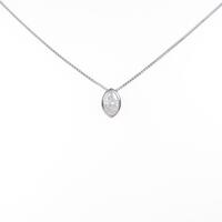 【リメイク】プラチナダイヤモンドネックレス 0．274ct・D・SI2・マーキスカット