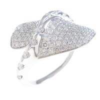 K18WG パヴェ ダイヤモンドリング