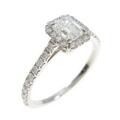 ティファニー ソレスト エメラルドカット リング 0．36ct・F・VVS1・エメラルドカット