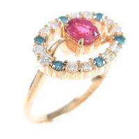 K18PG ルビーリング