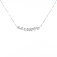 K18WG ダイヤモンドネックレス