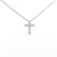 PT クロス ダイヤモンドネックレス