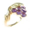 K18YG グレープ アメジストリング