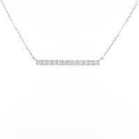 【リメイク】K18WG ダイヤモンドネックレス