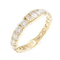 K18YG フルエタニティ ダイヤモンドリング