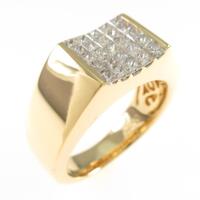 K18YG ダイヤモンドリング