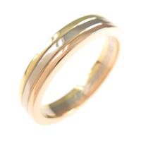 カルティエ スリーゴールド リング