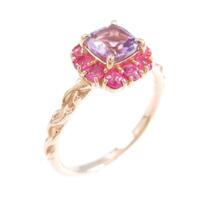 K18PG アメジストリング