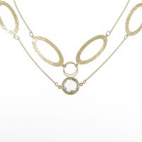 K18YG ルチルクオーツネックレス