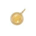 K18YG（枠） コインペンダント