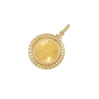 K18YG（枠） コインペンダント