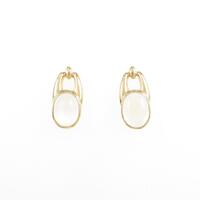 K18YG ムーンストーンピアス