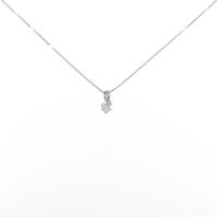 K18WG ダイヤモンドネックレス