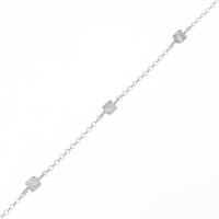 K18WG ダイヤモンドブレスレット