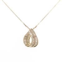 K18YG ダイヤモンドネックレス