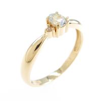 K18YG アクアマリンリング