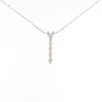 K18WG ダイヤモンドネックレス