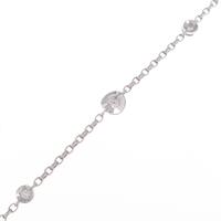 K18WG ダイヤモンドブレスレット