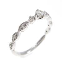 K18WG ダイヤモンドリング